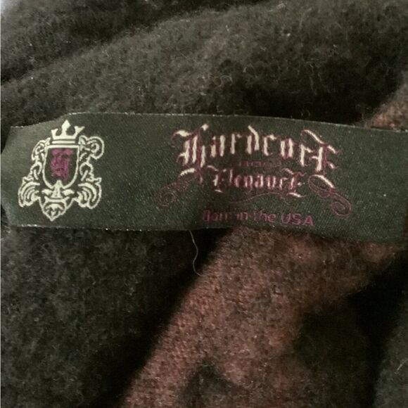 Hardcore Elegance 100% Cashmere Rose Floral Intarsia Knit Hoodie S Zip Sweater - Picture 6 of 7